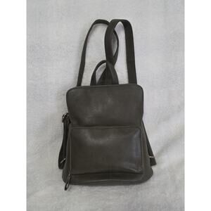 Joy Susan Julia Mini Backpack Purse Dark Olive Green Colored Vegan Leather